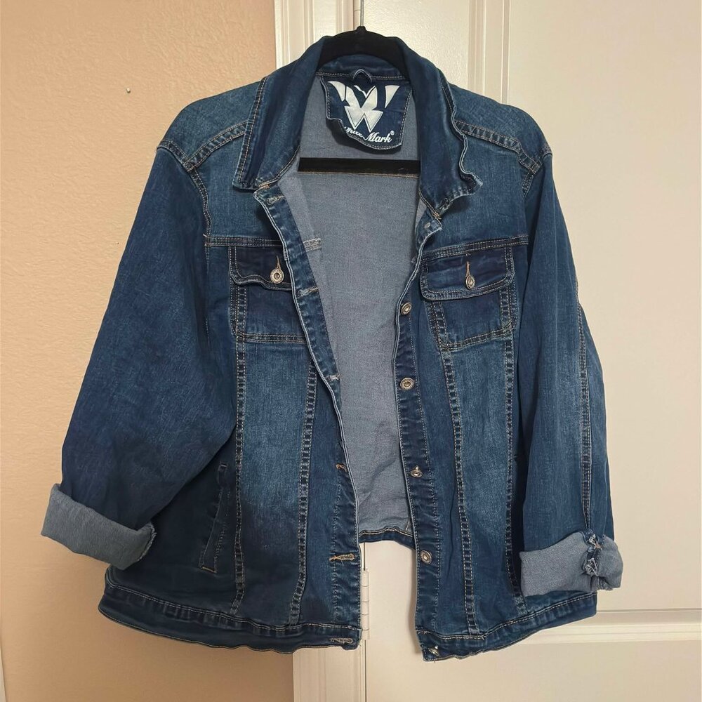 White Mark Jean Jacket